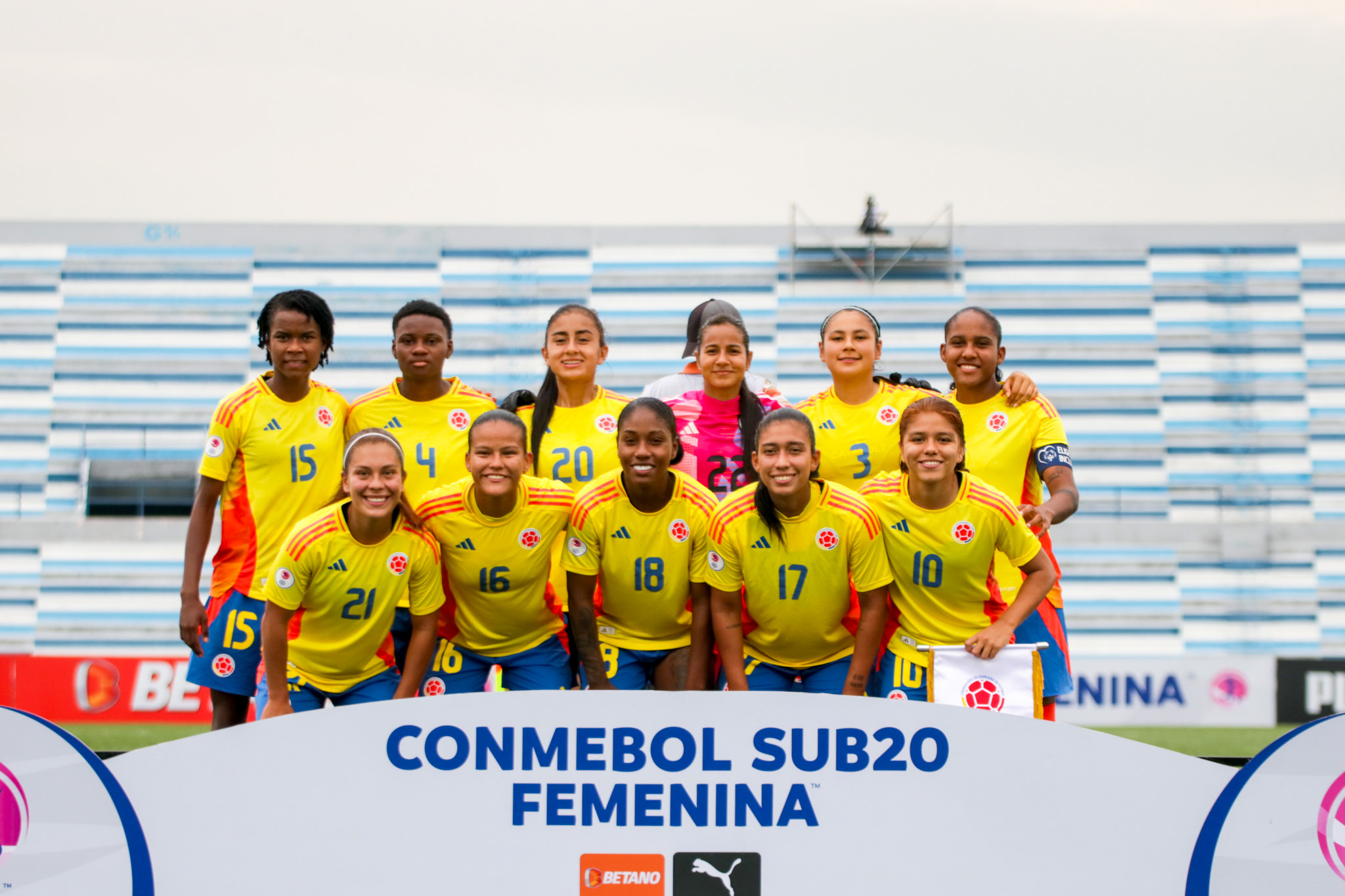 Colombia Lider del grupo B en femenino sub 20